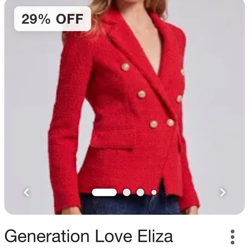 Red Blazer Generation Love and never worn